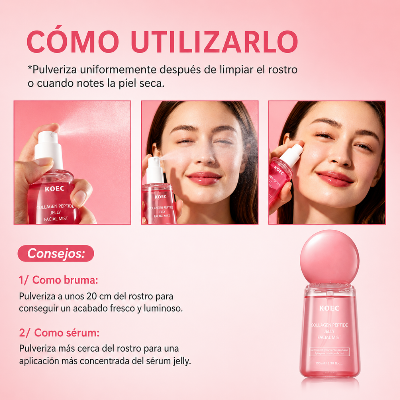 Bruma Hidratante Jelly con Péptidos de Colágeno
