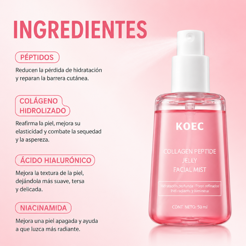 Bruma Hidratante Jelly con Péptidos de Colágeno
